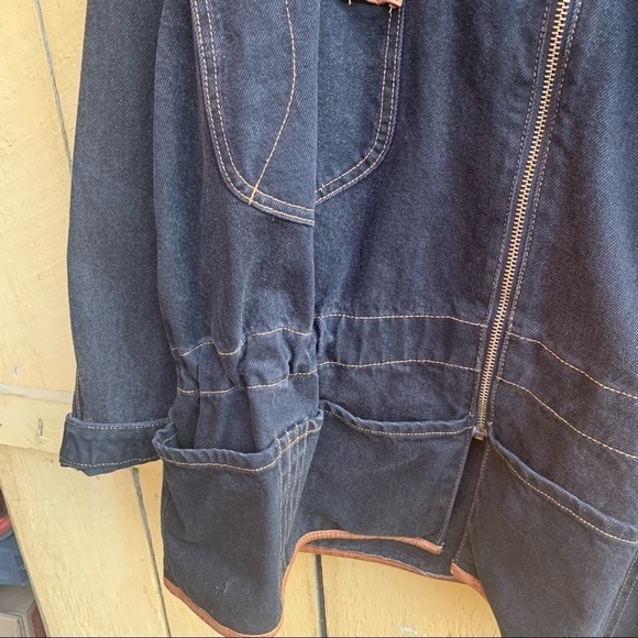 Vintage Eddie Bauer Leather Collar Barn Jacket - Picture 5 of 8